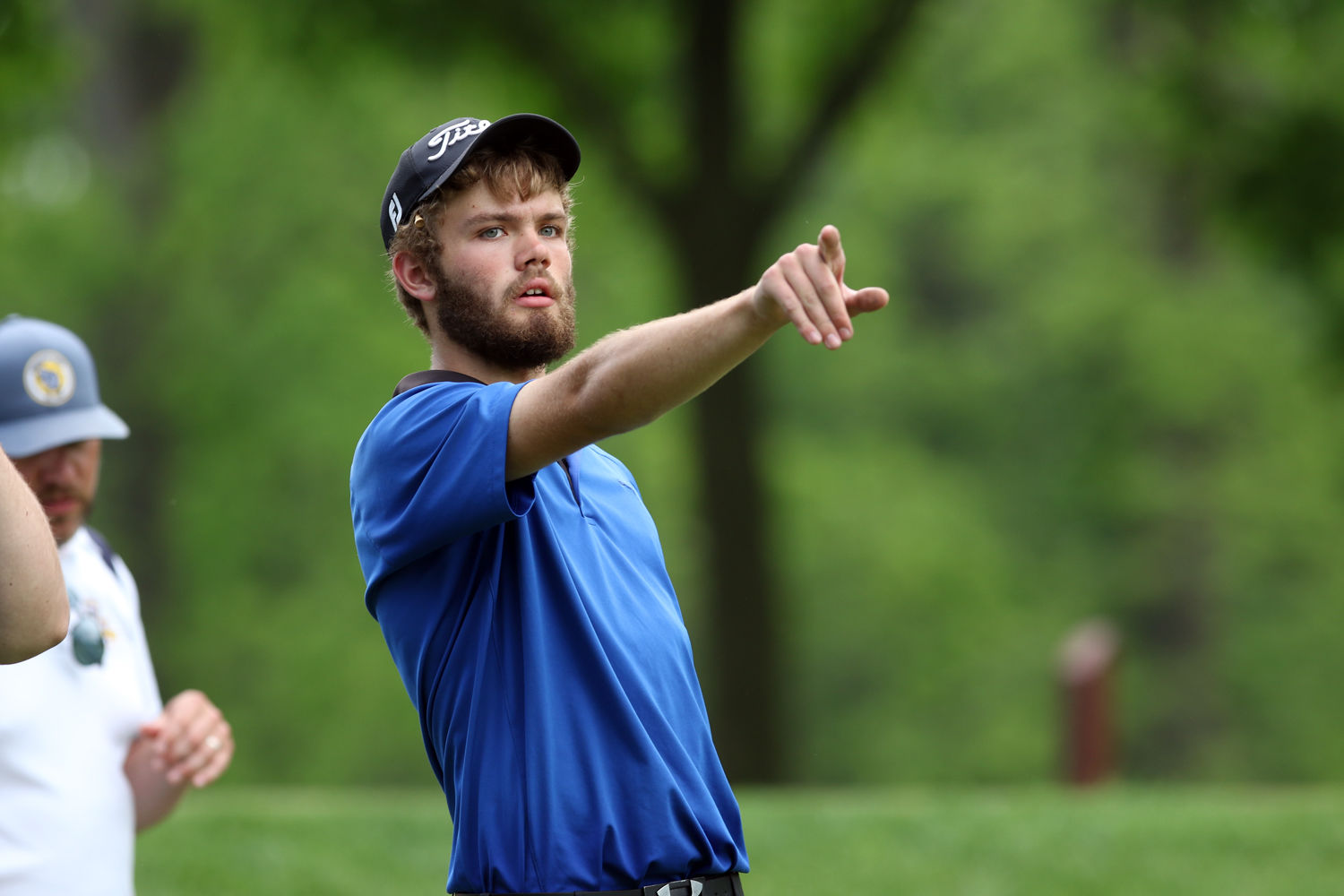 Russell Dettmering pointing